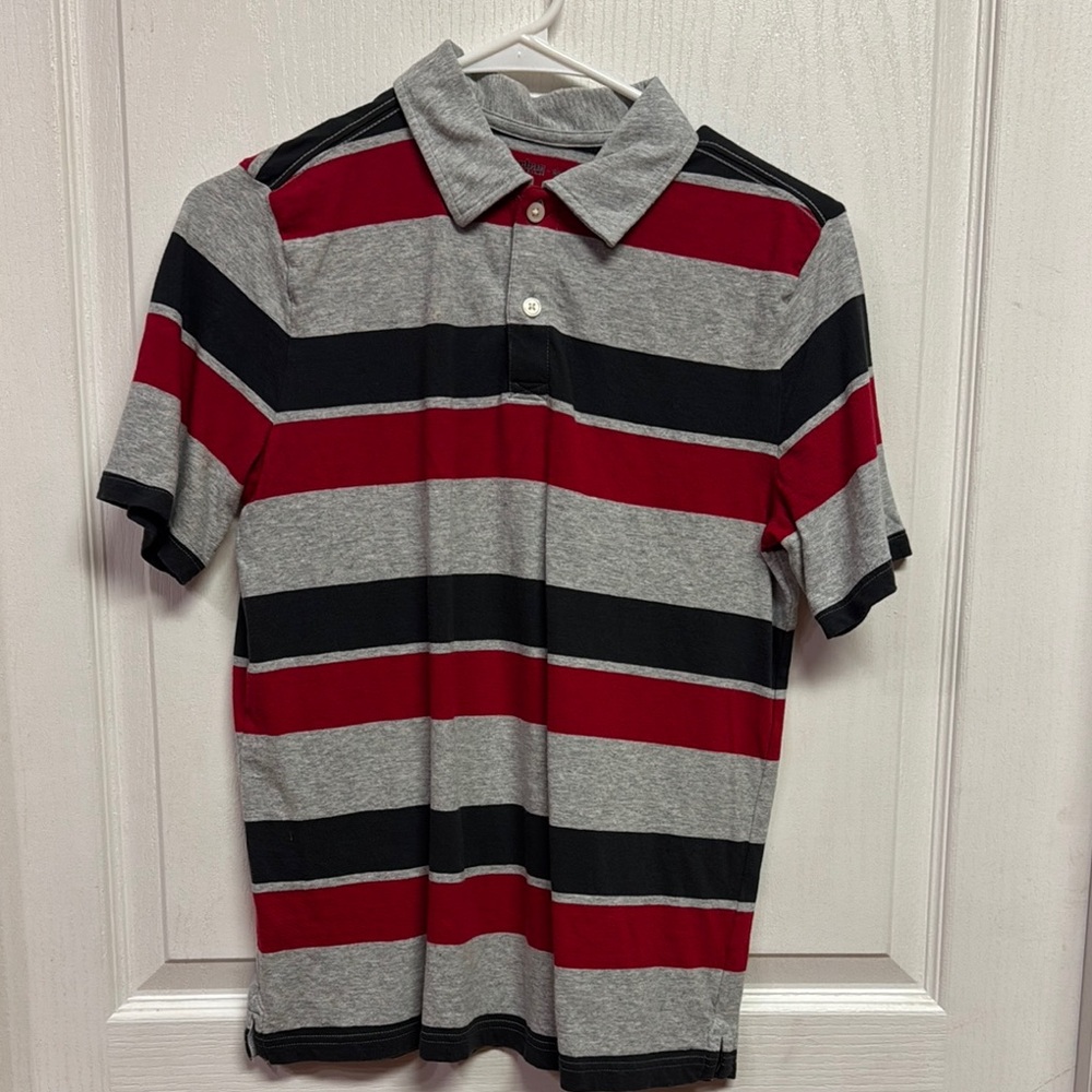 Urban Pipeline Red and Gray Polo Shirt